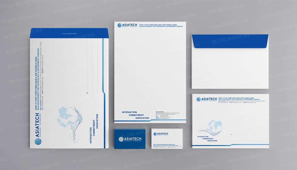 Đơn vị in bao thư và giấy tiêu đề cho tập đoàn AsiaTech tại Việt Nam